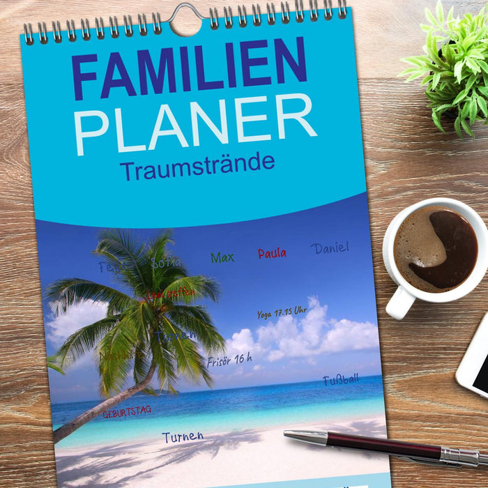 Traumstrände (CALVENDO Familienplaner 2026)