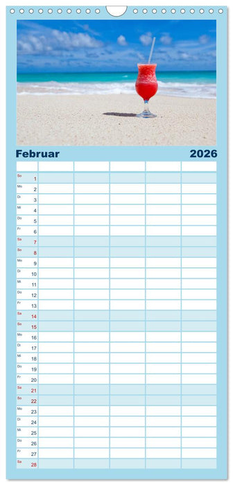 Traumstrände (CALVENDO Familienplaner 2026)