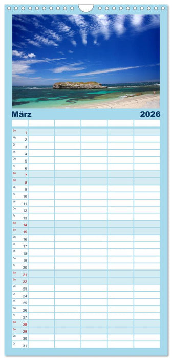 Traumstrände (CALVENDO Familienplaner 2026)