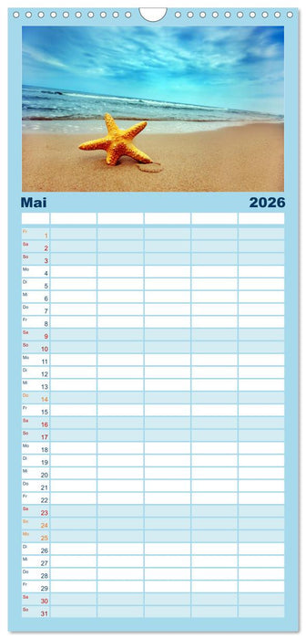 Traumstrände (CALVENDO Familienplaner 2026)