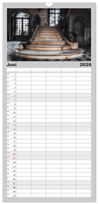 Lost Places - vergessene orte vergessener glanz (CALVENDO Familienplaner 2026)