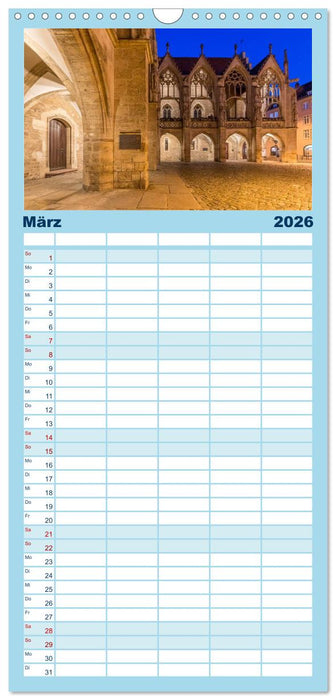 BRAUNSCHWEIG - Abendliche Impressionen (CALVENDO Familienplaner 2026)