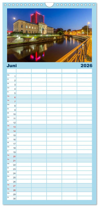 BRAUNSCHWEIG - Abendliche Impressionen (CALVENDO Familienplaner 2026)