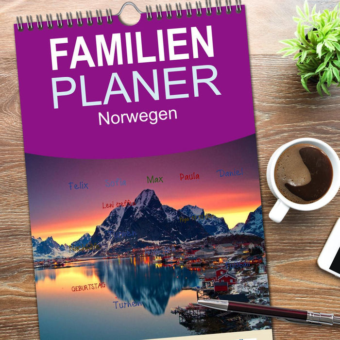 Norwegen (CALVENDO Familienplaner 2026)