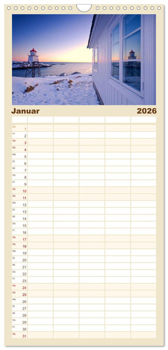 Norwegen (CALVENDO Familienplaner 2026)