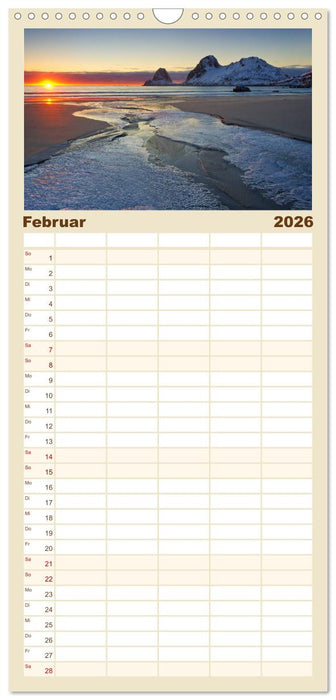 Norwegen (CALVENDO Familienplaner 2026)