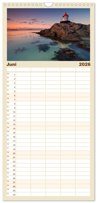 Norwegen (CALVENDO Familienplaner 2026)