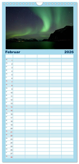 Norwegen - Land im Norden (CALVENDO Familienplaner 2026)