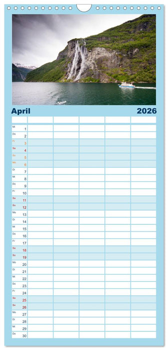 Norwegen - Land im Norden (CALVENDO Familienplaner 2026)