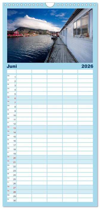 Norwegen - Land im Norden (CALVENDO Familienplaner 2026)