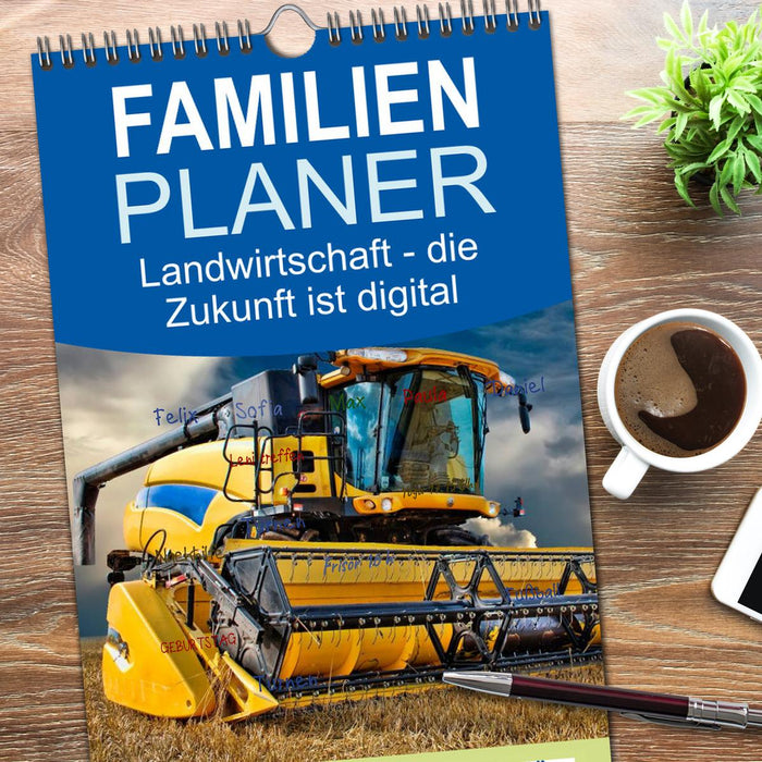 Landwirtschaft - die Zukunft ist digital (CALVENDO Familienplaner 2026)