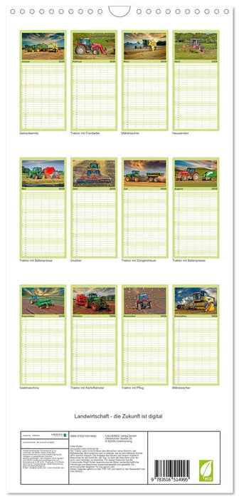 Landwirtschaft - die Zukunft ist digital (CALVENDO Familienplaner 2026)