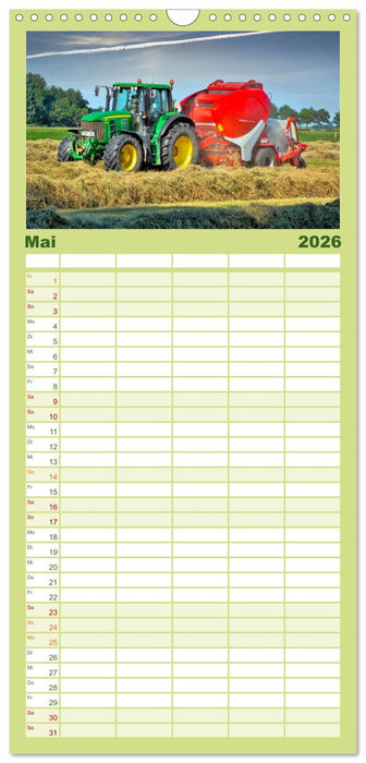 Landwirtschaft - die Zukunft ist digital (CALVENDO Familienplaner 2026)