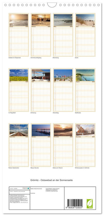 Grömitz - Ostseebad an der Sonnenseite (CALVENDO Familienplaner 2026)
