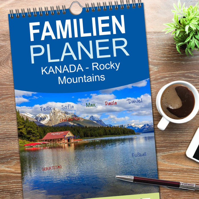 KANADA - Rocky Mountains (CALVENDO Familienplaner 2026)