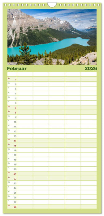 KANADA - Rocky Mountains (CALVENDO Familienplaner 2026)