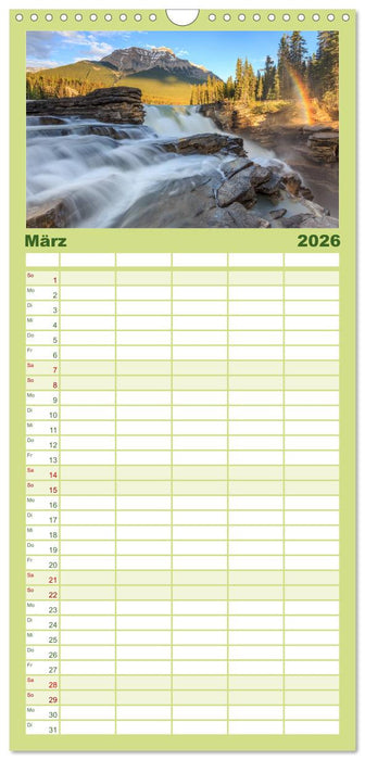 KANADA - Rocky Mountains (CALVENDO Familienplaner 2026)