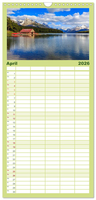 KANADA - Rocky Mountains (CALVENDO Familienplaner 2026)