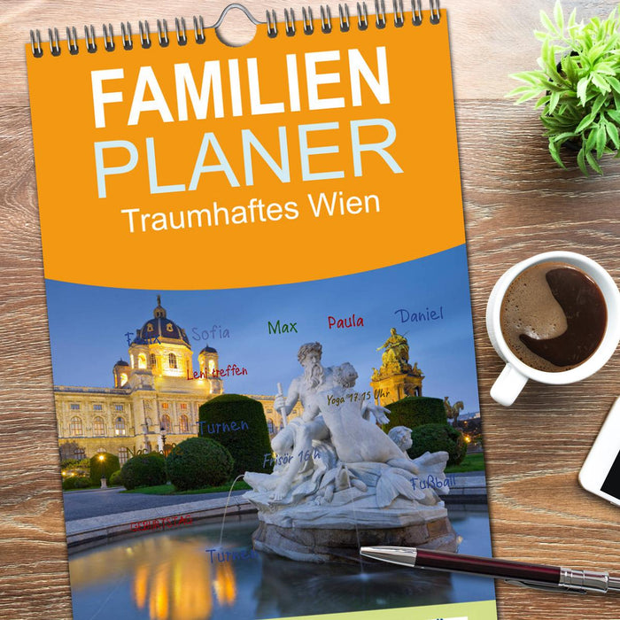 Traumhaftes Wien (CALVENDO Familienplaner 2026)