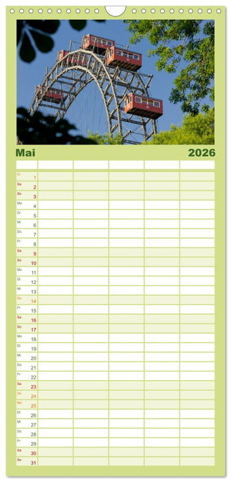 Traumhaftes Wien (CALVENDO Familienplaner 2026)