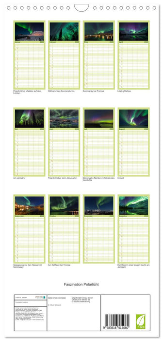 Faszination Polarlicht (CALVENDO Familienplaner 2026)
