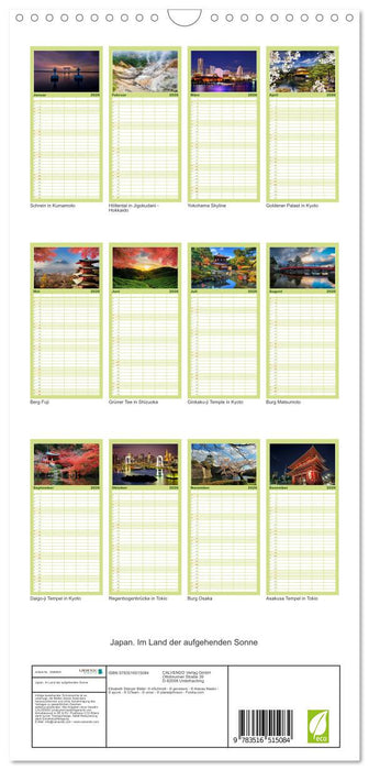 Japan. Im Land der aufgehenden Sonne (CALVENDO Familienplaner 2026)