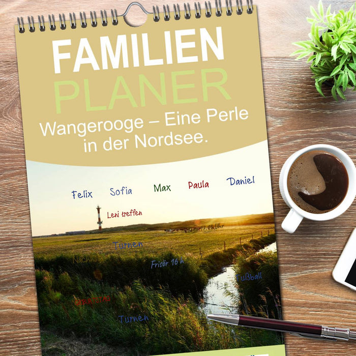 Wangerooge – Eine Perle in der Nordsee. (CALVENDO Familienplaner 2026)
