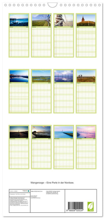 Wangerooge – Eine Perle in der Nordsee. (CALVENDO Familienplaner 2026)