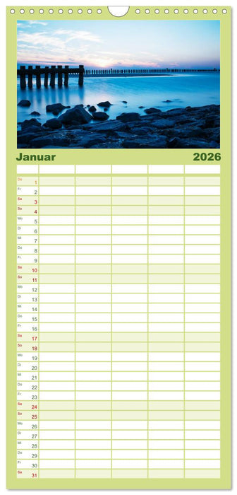 Wangerooge – Eine Perle in der Nordsee. (CALVENDO Familienplaner 2026)