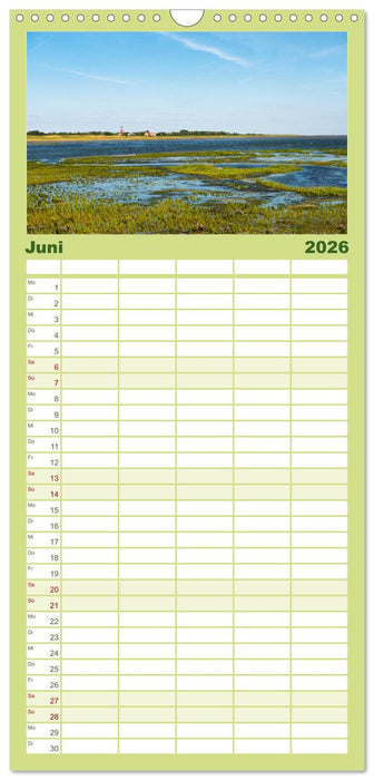 Wangerooge – Eine Perle in der Nordsee. (CALVENDO Familienplaner 2026)