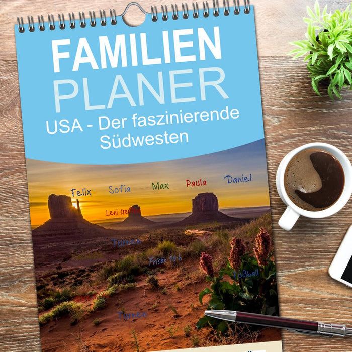 USA Der faszinierende Südwesten (CALVENDO Familienplaner 2026)