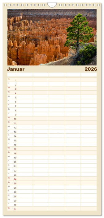 USA Der faszinierende Südwesten (CALVENDO Familienplaner 2026)