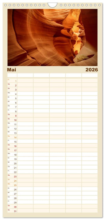 USA Der faszinierende Südwesten (CALVENDO Familienplaner 2026)