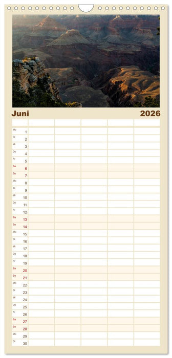 USA Der faszinierende Südwesten (CALVENDO Familienplaner 2026)