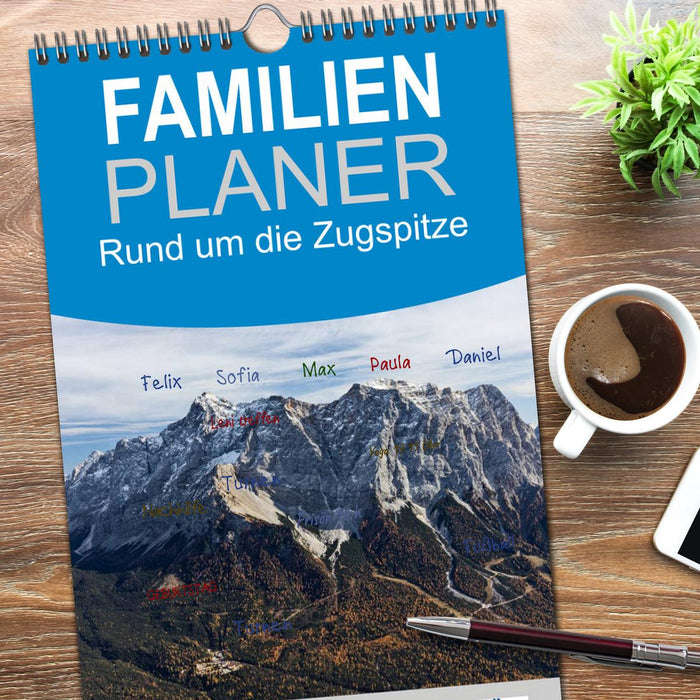 Rund um die Zugspitze (CALVENDO Familienplaner 2026)