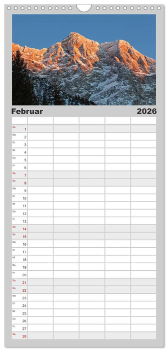 Rund um die Zugspitze (CALVENDO Familienplaner 2026)