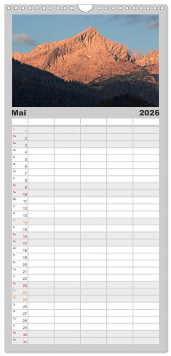 Rund um die Zugspitze (CALVENDO Familienplaner 2026)