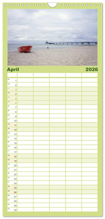 Fischland Darß Zingst – Die Halbinsel an der Ostsee (CALVENDO Familienplaner 2026)