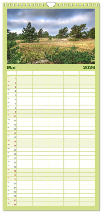 Fischland Darß Zingst – Die Halbinsel an der Ostsee (CALVENDO Familienplaner 2026)