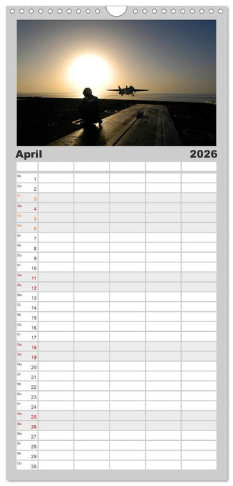 Kampfjets • U.S. Aircraft (CALVENDO Familienplaner 2026)