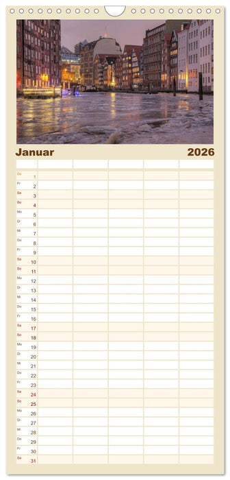 Hamburg (CALVENDO Familienplaner 2026)