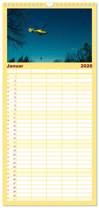 Hubschrauber im Einsatz (CALVENDO Familienplaner 2026)