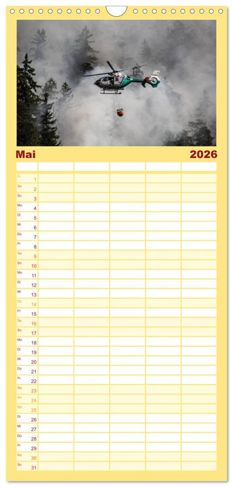Hubschrauber im Einsatz (CALVENDO Familienplaner 2026)