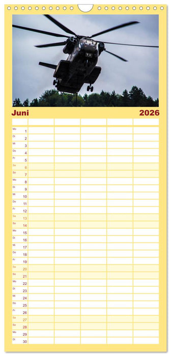 Hubschrauber im Einsatz (CALVENDO Familienplaner 2026)
