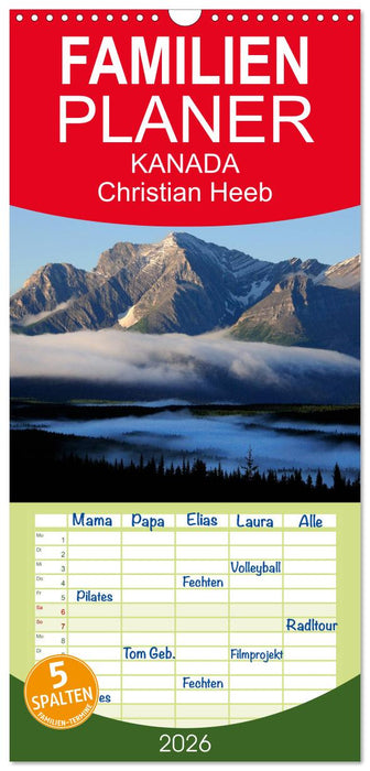 KANADA Christian Heeb (CALVENDO Familienplaner 2026)