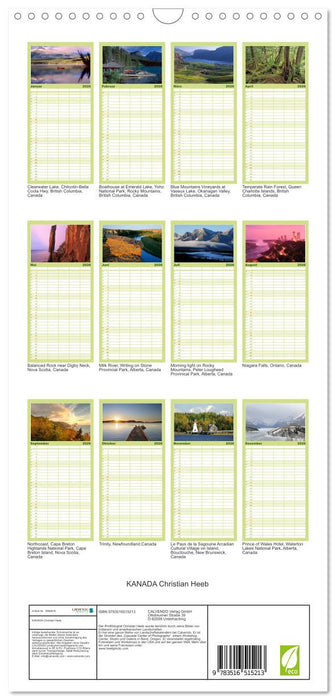 KANADA Christian Heeb (CALVENDO Familienplaner 2026)