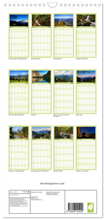 Berchtesgadener Land (CALVENDO Familienplaner 2026)