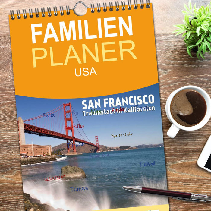 San Francisco - Traumstadt in Kalifornien (CALVENDO Familienplaner 2026)