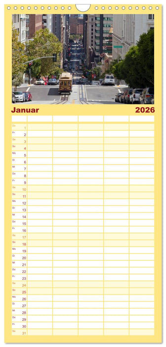 San Francisco - Traumstadt in Kalifornien (CALVENDO Familienplaner 2026)