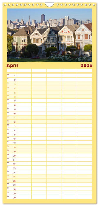 San Francisco - Traumstadt in Kalifornien (CALVENDO Familienplaner 2026)